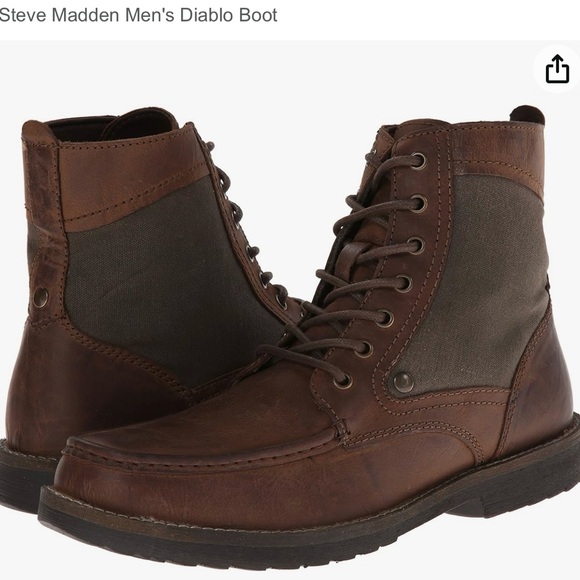 Steve Madden Mens Diablo Boot Combat Mens 10 - Picture 1 of 6